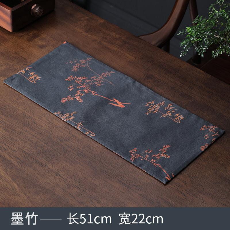 Fragrant Cloud Yarn Tea Table Chinese Style Zen Double-sided Retro Table Bunting Tea Table Waterproof Dry Foam Plate Cloth Pad