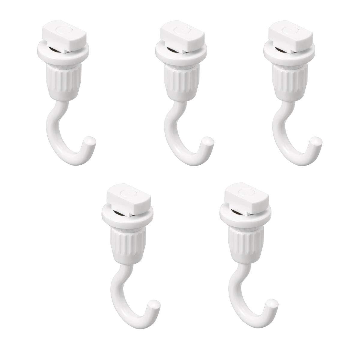 

TOSO Picture Rail T-Hooks, 30A, Hook A (Ceiling Mount), Post-Installation Type, White, 5-Pack