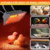 Chicken Coop Heat Lamp 250W Brooder Heater Lamp for Chicks Reptiles,2 Temp Mode Heating Lamp Adjustable Hanging Height Warmer Outdoor for Livestock