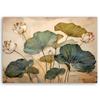 Canvas Print, Leaves Lilies Plants Flowers