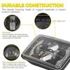 4x6" Inch LED Headlights Hi/Lo Beam with White Amber DRL for H4651 H4652 H4656 H4666 Car Truck Conversion Offraod