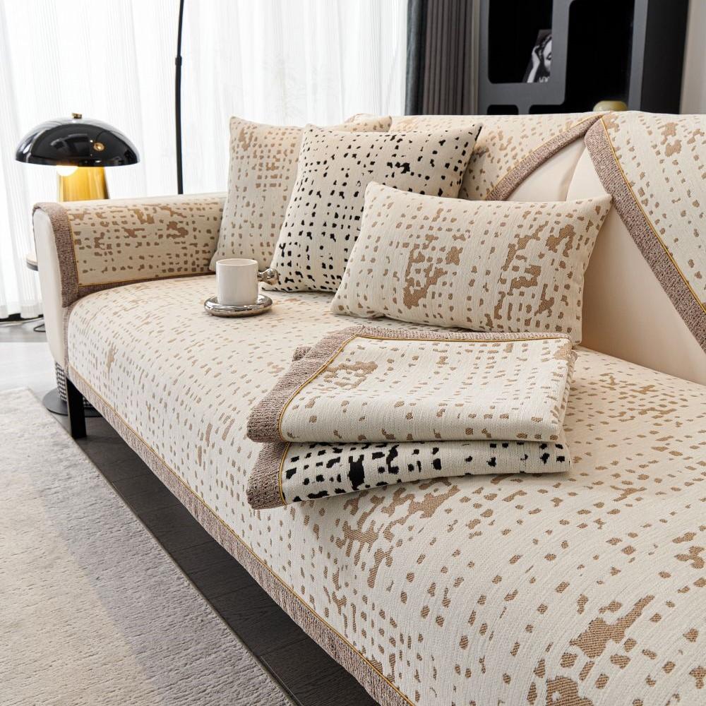 

Универсальный чехол для дивана из шенилла, роскошные чехлы для диванных подушек из флэка, нескользящие подлокотники, спинка дивана, подушки, коврик 70X70