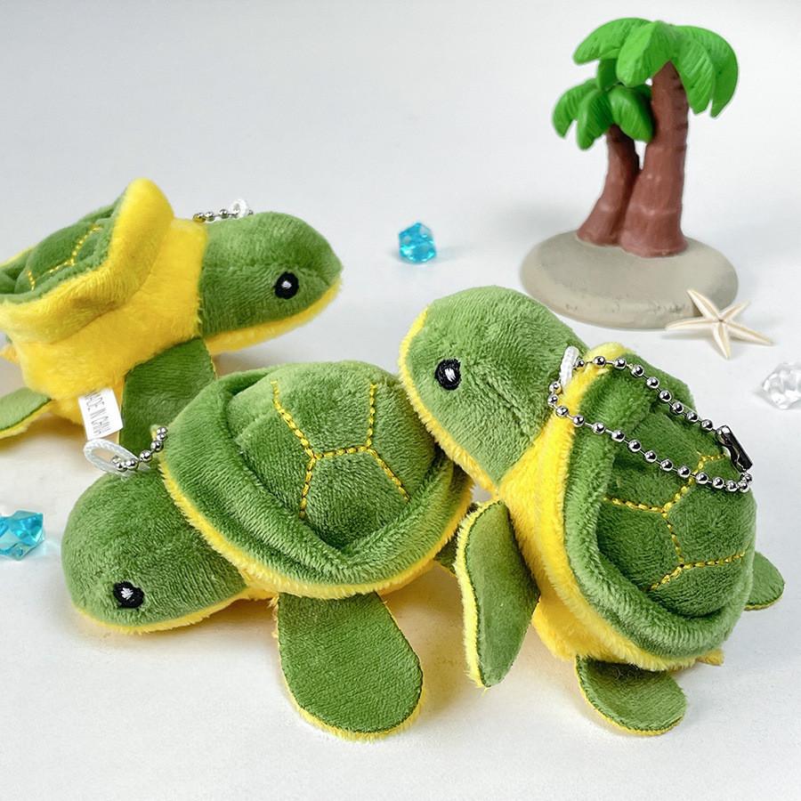 Cute Sea Turtle Plush Key Holder Stuffed Animal Doll With Soft Pp Cotton Filling