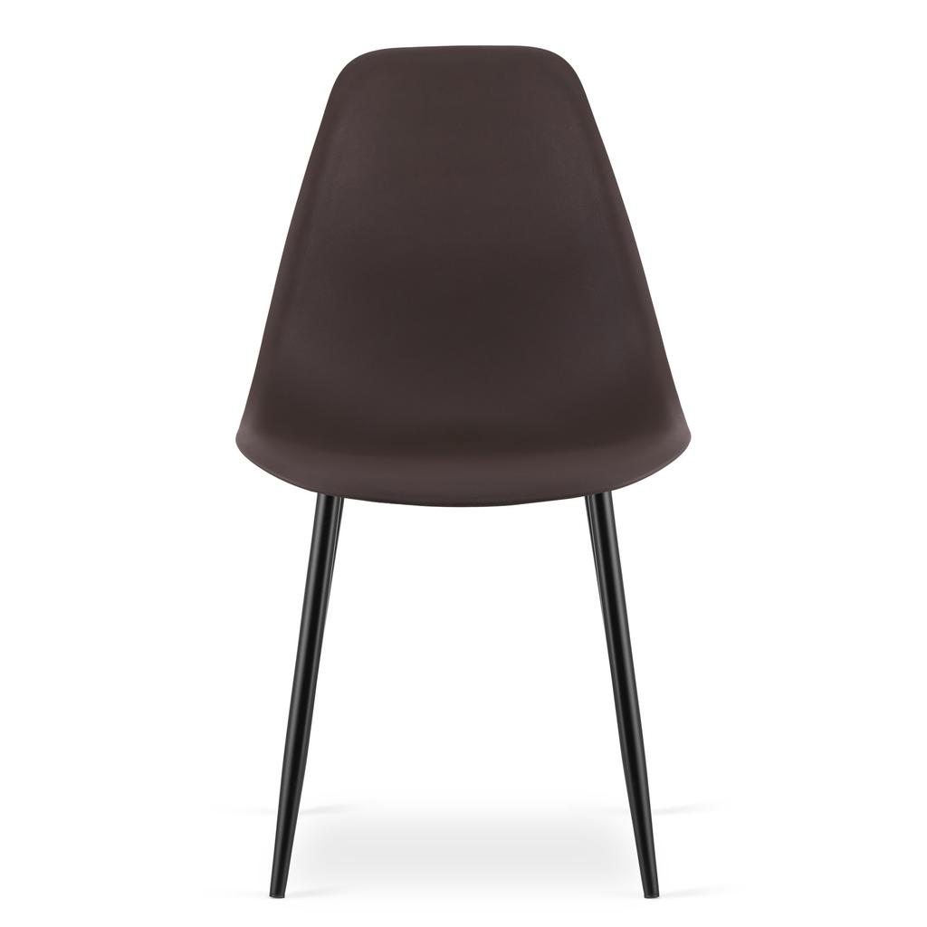 WAT chair coffee / black legs x 1