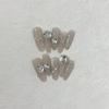Shiny and Crystal Cat's Eye Oblique Flower Diamond Flower Sea Nail Sticker