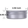 2 Ounce Aluminum Tin Jar Refillable Containers 60ml Aluminum Screw Lid Round Tin Container Bottle for Cosmetic,Lip Balm,Cream