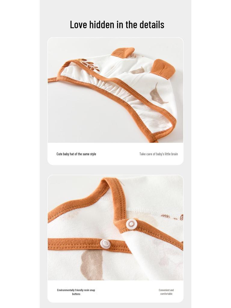 Neugeborenen-Body aus reiner Baumwolle: Ganzjahres-Baby-Outfit & Mönchskostüm