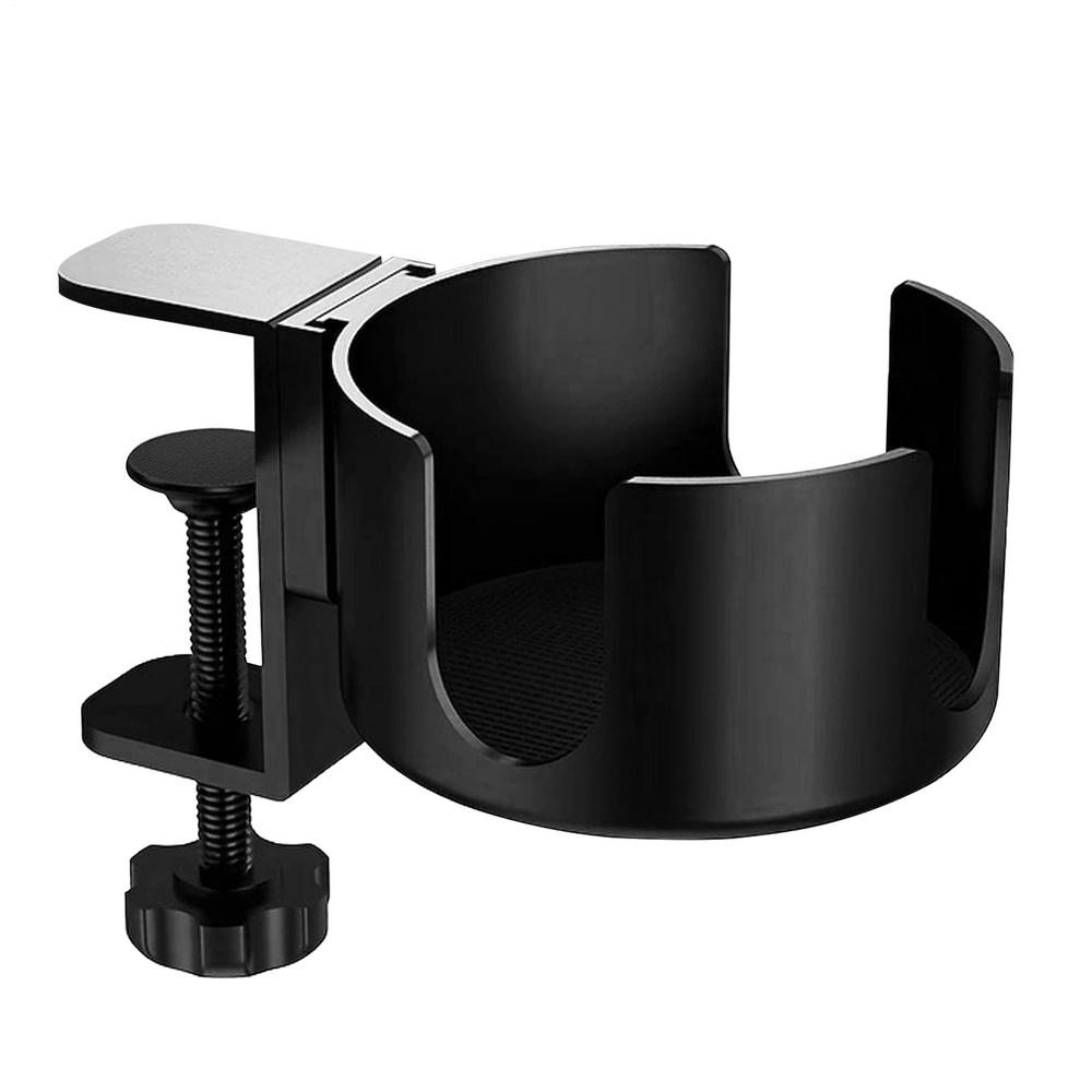 Desk Cup Holder Table Cup Holder with Desk Hook Desk Cup Holder Clamp Deskside Bottle Holder for Dining Room чёрный