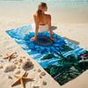 1Pc Blue Sunflower Sky Beach Towel Quick Dry Multiuse For Beach Pool Gym Yoga Home Travel Christmas Halloween Xmas Gift G184