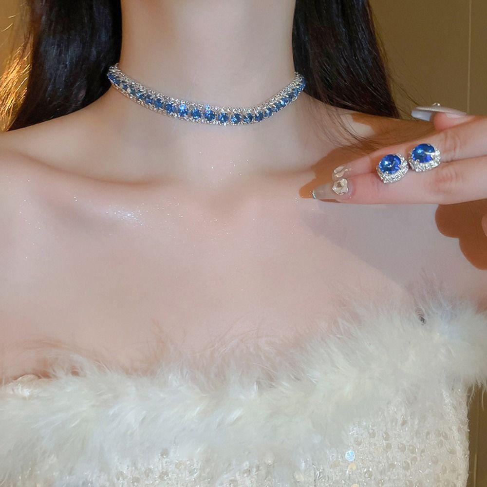 

Elegance Bride Jewelry Sets High-grade Collar Chain Trendy Party Jewelry Sets Women 02
