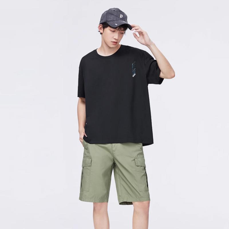 Li Ning T Shirt Men's Standard Black ATSV699-1