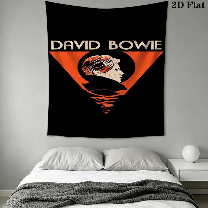 David Bowie Ziggy Stardust Concert Poster Tapestry Wallmounted Background Cloth Atmospheric Background Cloth Wall Decoration
