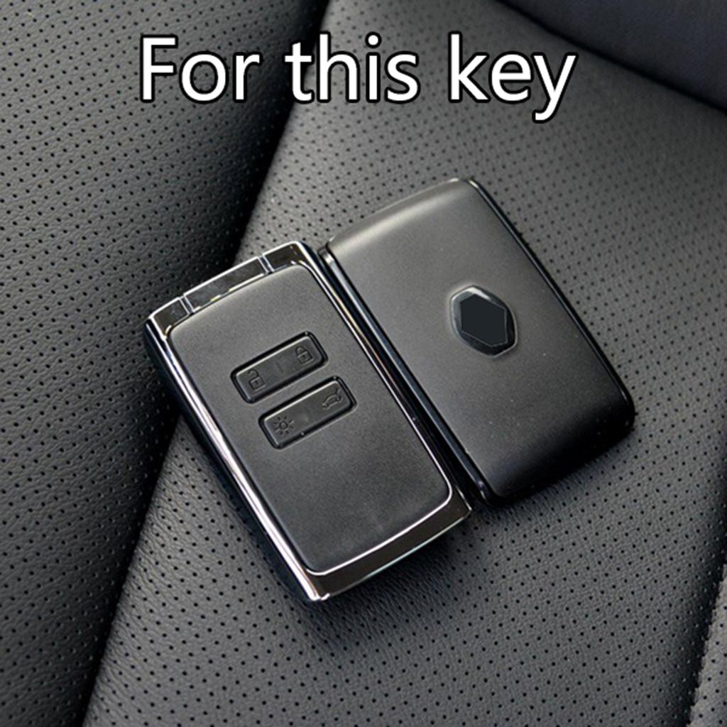 Silikon Bilnyckelskydd Fodral Fob Skal för Renault Koleos Kadjar Captur Talisman Espace Clio Megane 4-Knapps Smart Nyckelskal Set