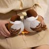 Realistic Soft Stuffed Bird Doll Chubby Round Simulation Sparrow Doll  Office Companion