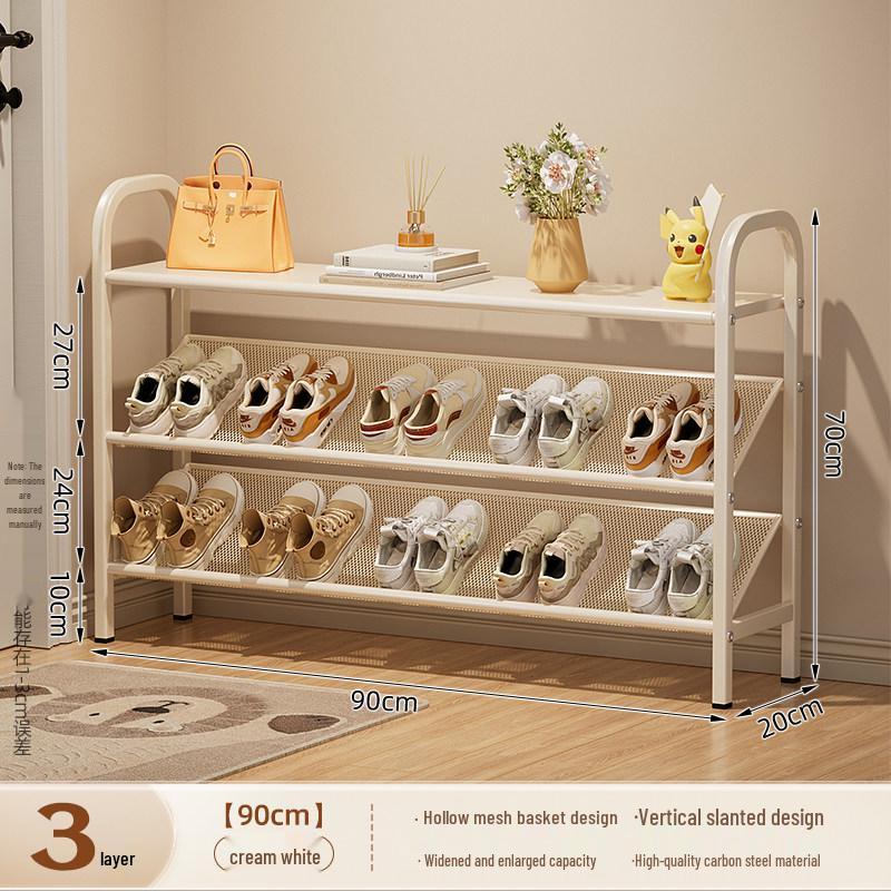 Compact Multi-Tier Shoe Rack for Entryways, Space-Saving Shoe Cabinet for Dorms and Small Rooms