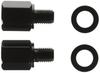 Tanax C-2 Motorcycle Mirror Napoleon Screw Diameter Conversion Adapter Black [Positive 8mm to Positive 10mm]