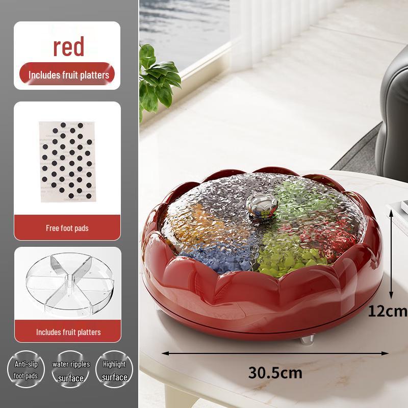 ABXTAO Light Luxury Rotating Snack Platter