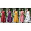 Women's Printed Cotton Top with Skirt Set Indian Bollywood Casual Wear Kurti Set