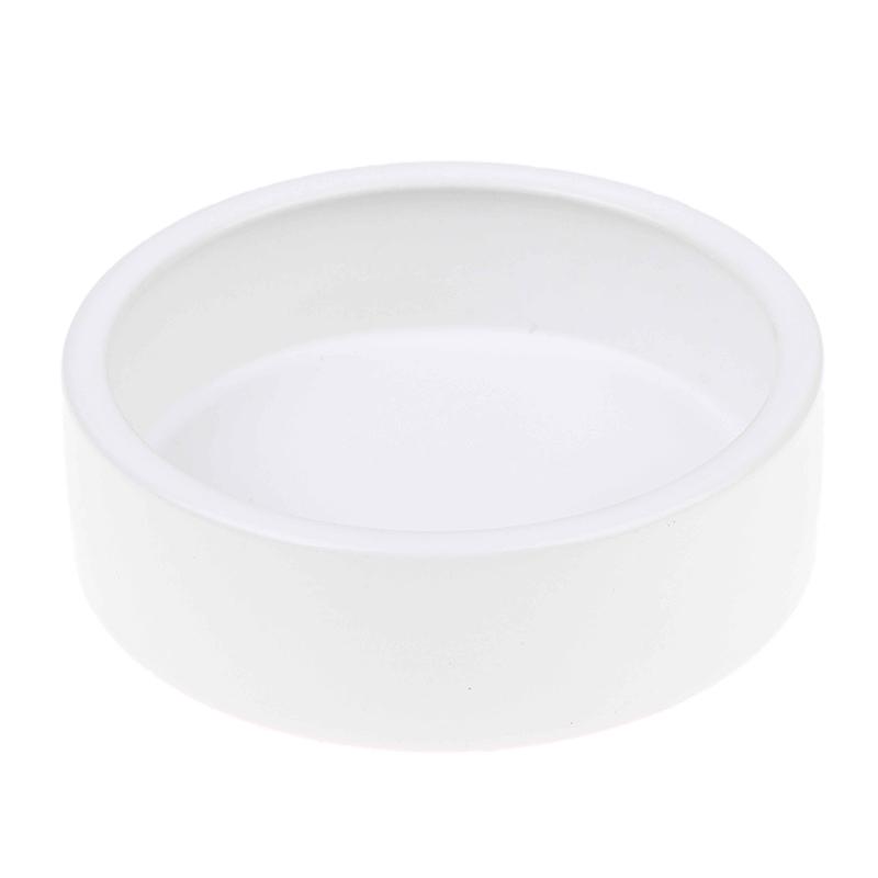 Reptile Food Bowl Anti-Escape Ceramic Feeder Dish Black White Reptile Water Bowl For Hermit Crab Gecko Chameleon Corn Snake