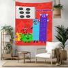 Numberblocks Benutzerdefinierter Name Wanddekoration Wandteppich Kunst Für Haustiergedenken Geburtstag Hochzeitsparty Kulisse Familiengeschenk