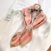 Summer new ink painter hand curling 91 square scarves in stock simulated silk twill temperament shawl manufacturer
