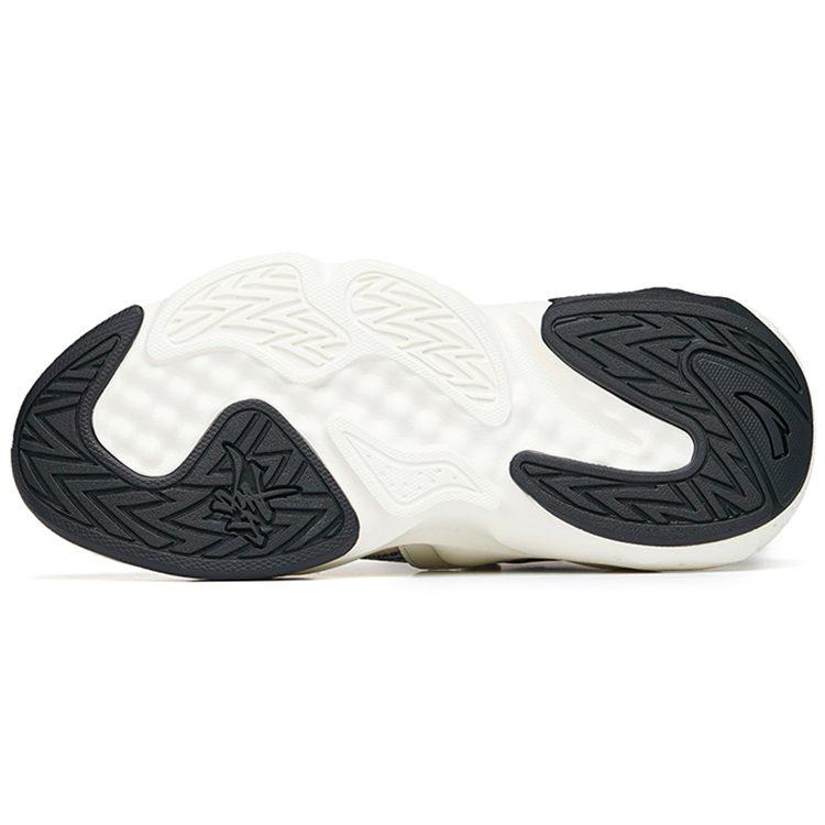 Anta Bastard Life Collection Lightweight Abrasion Resistant Low Top Skateboard Shoes Women's White Black Green 122228080-5