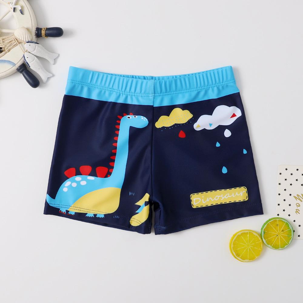 Cartoon Print Boys' Quick-Dry Swim Trunks - Small, Medium, Large