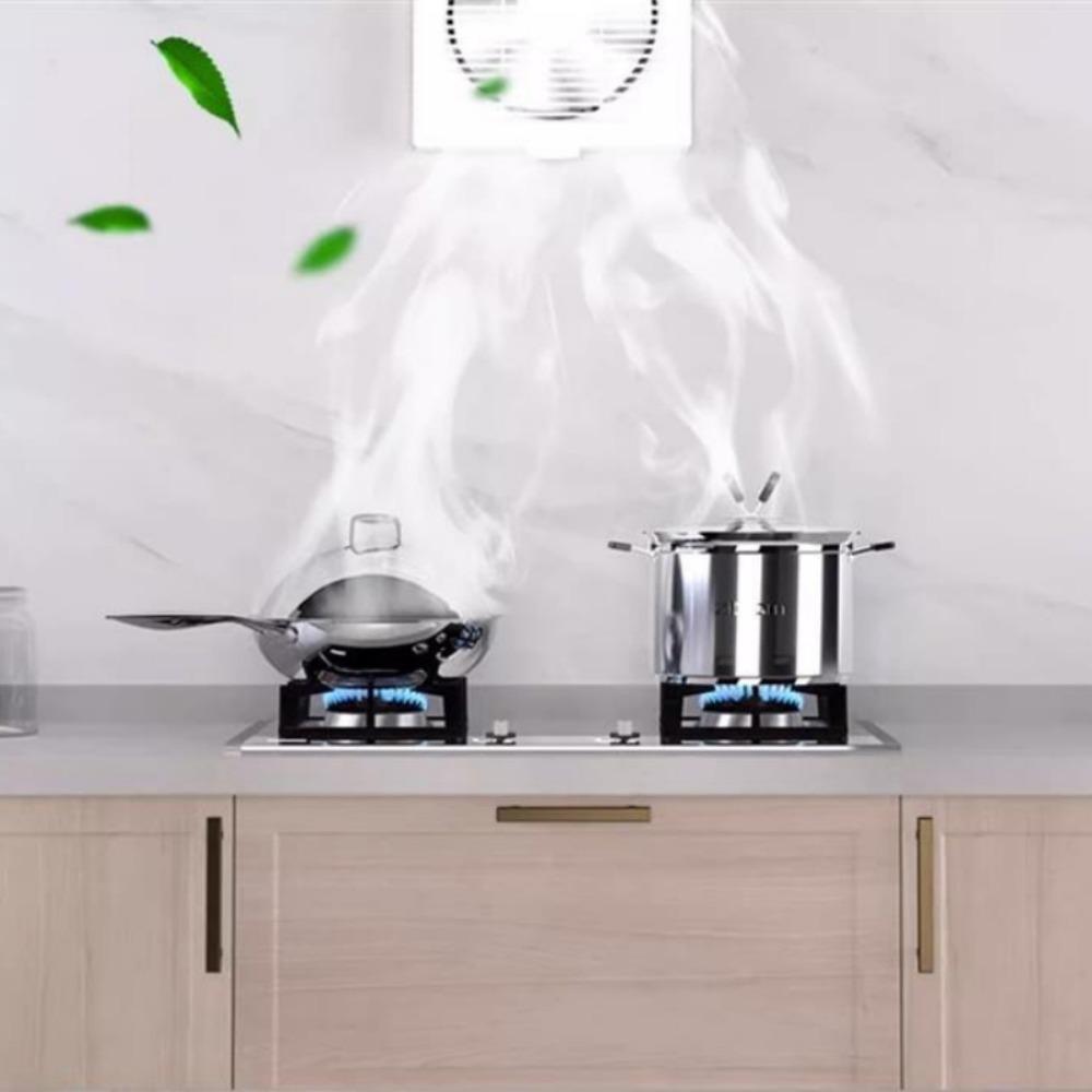 8/10 Inch Ventilation Fan Reversible Through-wall Exhaust Fan with Button Switch Window Shutter Blower Ventilation