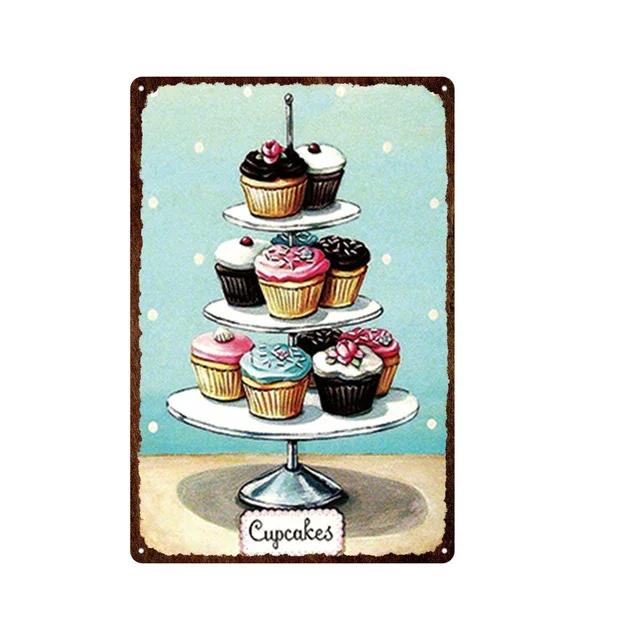 Retro Cat Party Metal Tin Sign  Decorative Kitchen Plaque Iron Painting for Restaurant Bar Pub Bonfire Wall Art  Home Decor