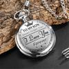Orologio da tasca al quarzo serie Fashion To My Son I Love You, Orologio ciondolo