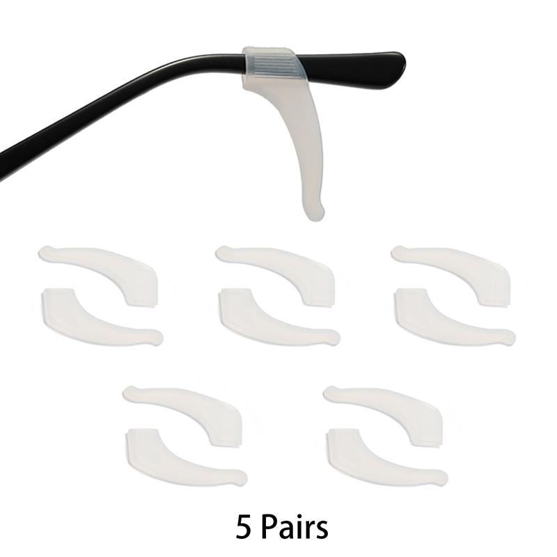 KAMMPT 5/10 Pairs Per Set Glasses Ear Hook New Multi-color Silicone Non-Slip Eyewear Ear Grips Soft Eyelasses Leg Fixing Hooks