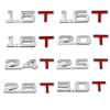 3D Metal Car Displacement 1.3 1.4 1.5 2.4 1.6 1.8 2.0 2.2 2.5 2.8 3.0 T Volume Logo Car Rear Trunk Emblem Badge Vehicle Sticker
