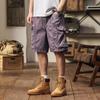 Sommer neue Arbeitskleidung Shorts Herrenhose lässige lockere Herrenhose japanische Retro Herrenkleidung Mehrzweck-Taschen Arbeitskleidung Shorts