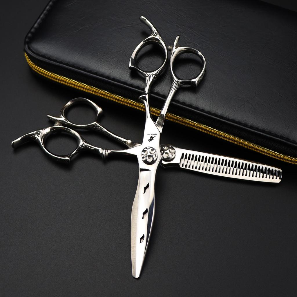 6.0" SHY-31 Barber & Thinning Scissors for Hairdressing and Bangs Cutting