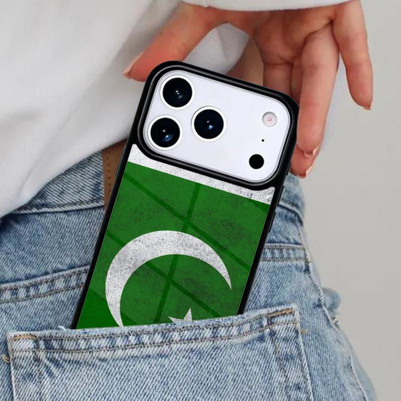 כיסוי טלפון דגל פקיסטן לבאנר עבור iPhone 17ProMax 12 13 14 15 16e 17 Pro Max Plus כיסוי אוויר