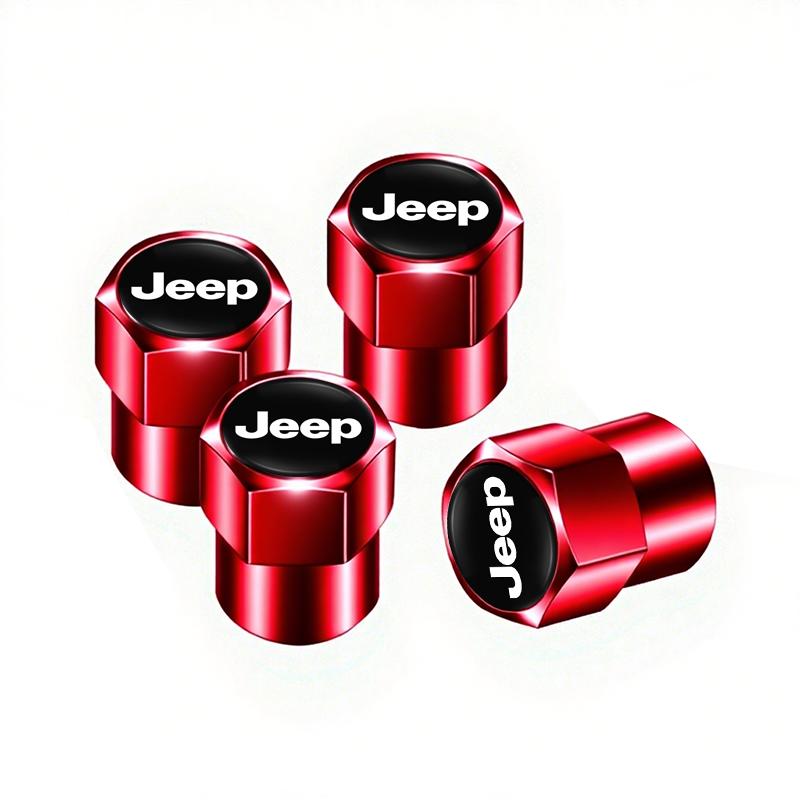 FJN1 Car Tire Wheel Valve Caps Cover Suede Car Key Chain Ring Keychain For Jeep Renegade Compass Grand Cherokee Wrangler Jk Gladiator