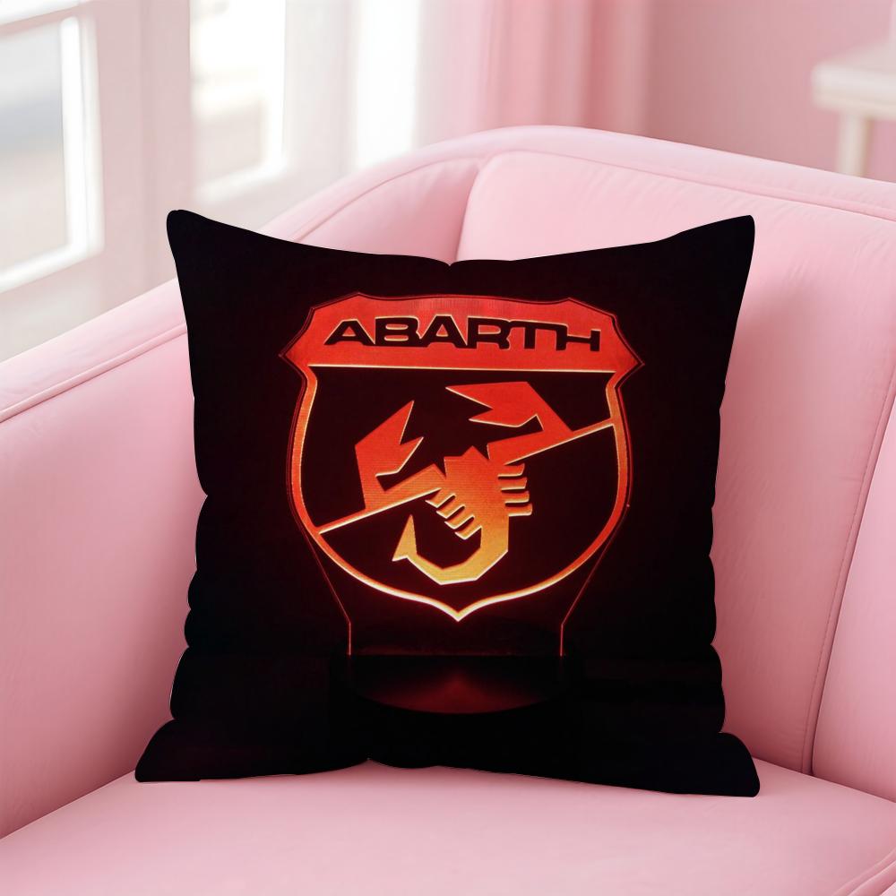 Abarth S-Scorpion car brand AS Cushion Cover Comfortable Reversible Pillow Cover Ideal for Car Sofa Bedroom & Beyond