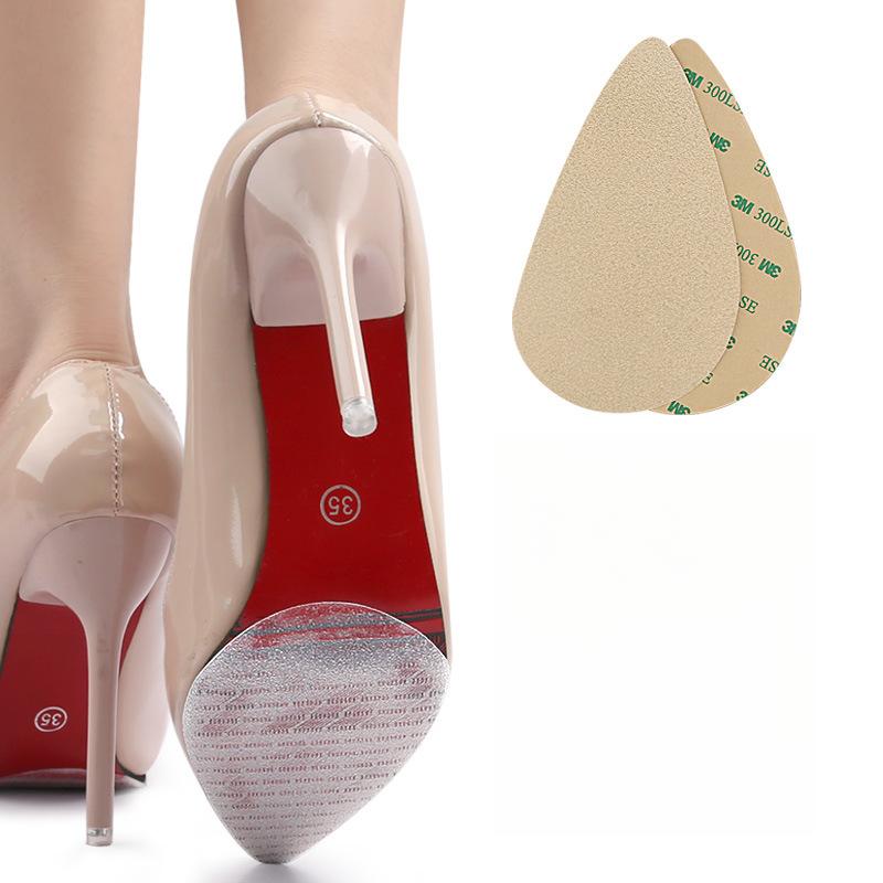 Наклейка на подошву Говяжье сухожилие Противоскользящая и износостойкая Стелька для обуви на высоком каблуке Защитная пленка для подошвы Без вырезания Подошва Передняя часть обуви Противоскользящая наклейка One size