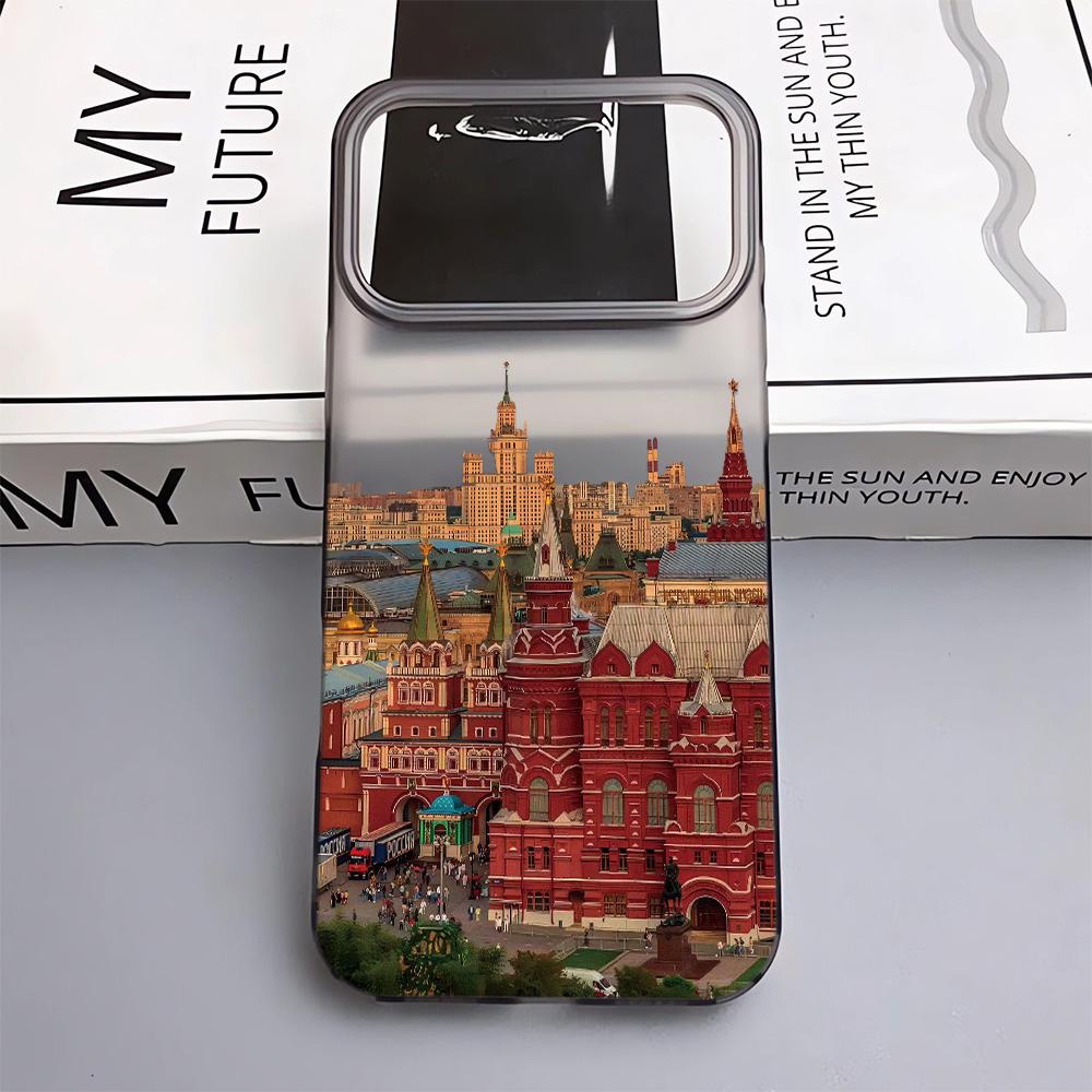 

Классические Архитектурные Узоры Чехол для Телефона Для IPhone 11 12 13 14 15 16 17 Pro Max 16 Plus 17 Air Прозрачный Мягкий Силиконовый Чехол iphone 17 ProMax