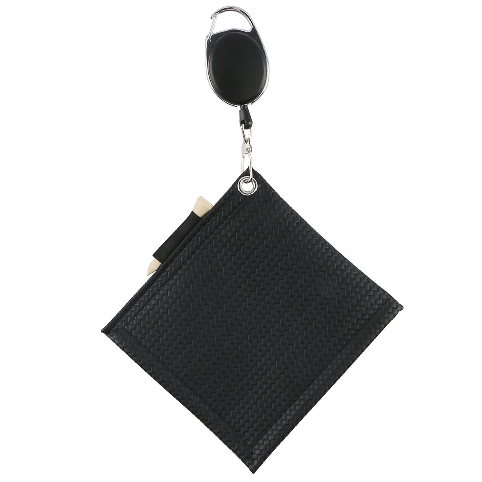 Чистящая салфетка для гольфа, чистящее средство для головки гольфа, чистящие инструменты с пряжкой, крюком, зажимом, салфетка для протирки клюшек для гольфа чёрный