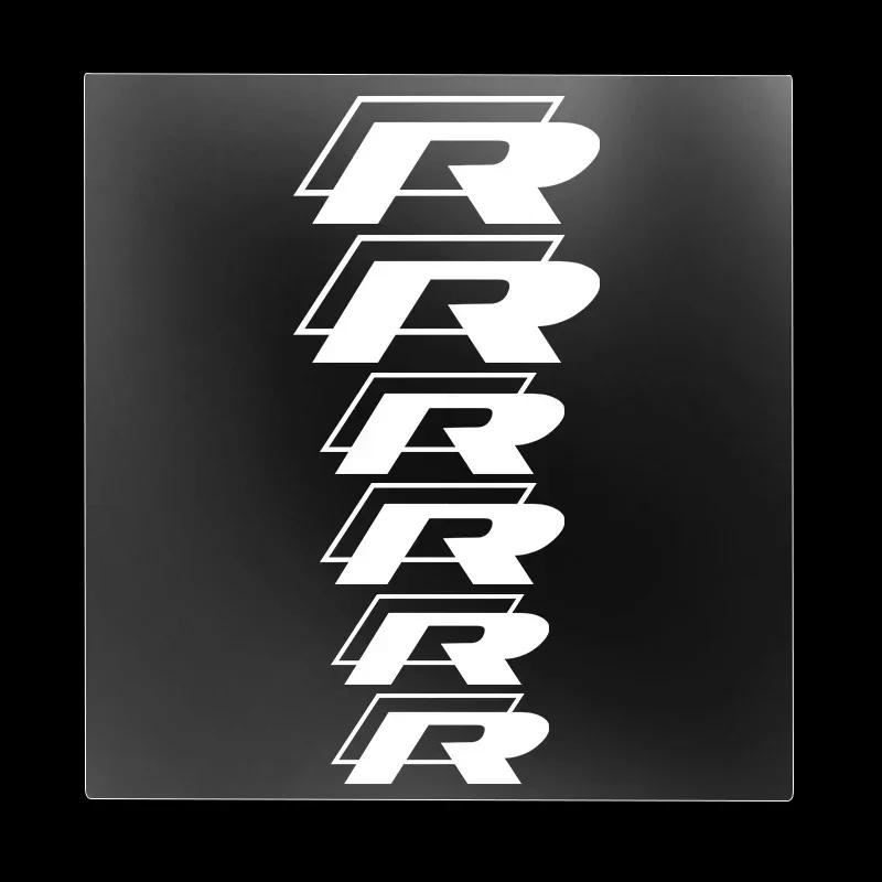 New 1set Car Brake Caliper Sticker Heat Resistant Decal For Volkswagen Tiguan Bora POLO PASSAT CC Touran GOLF Jetta Arteon