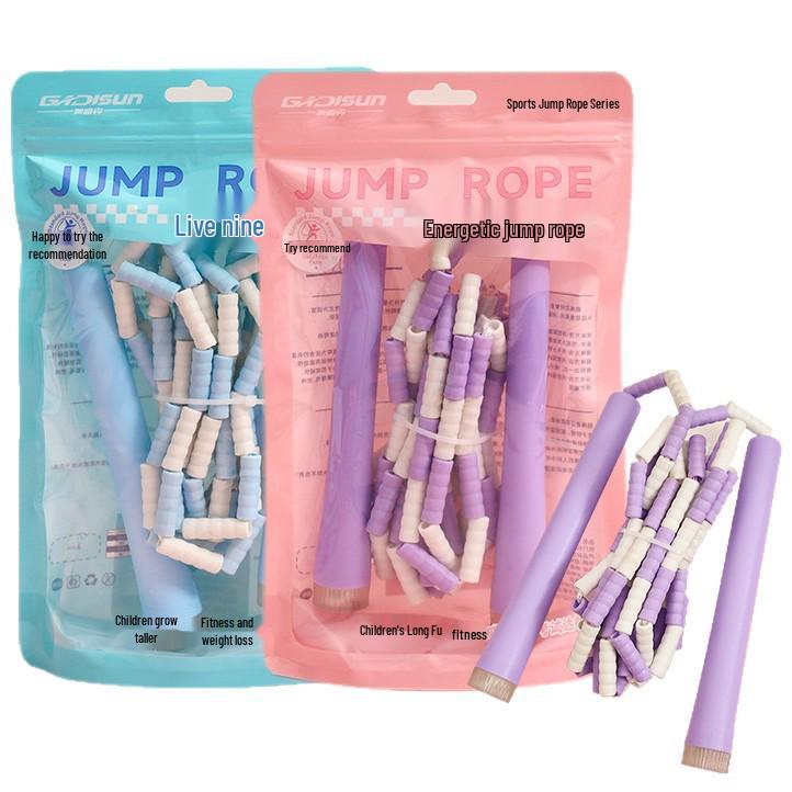 Adjustable Bamboo Jump Rope for Kids - Ideal for School, Kindergarten, Competitions, and Beginners