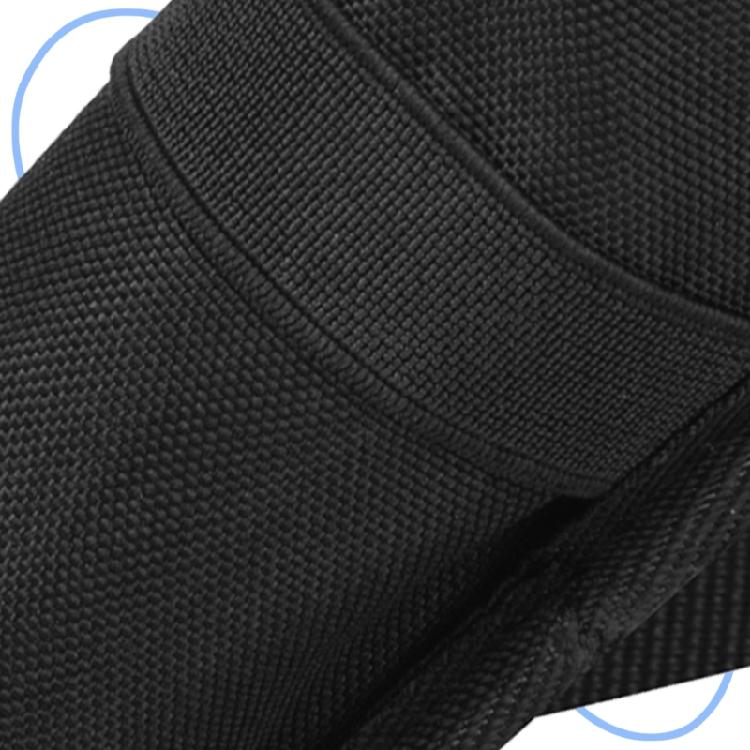 900D Nylon Mic Storage Pouch Microphone Organiser Bag with Broad Nonslip Bands and Shockproof Structure Black