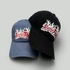 American Retro Letter Flame Embroidery Simple Baseball Hats New Men Women Sunshade Personal Versatile Fashion Ins Peaked Caps