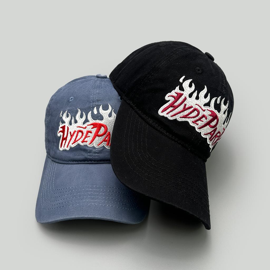 American Retro Letter Flame Embroidery Simple Baseball Hats New Men Women Sunshade Personal Versatile Fashion Ins Peaked Caps