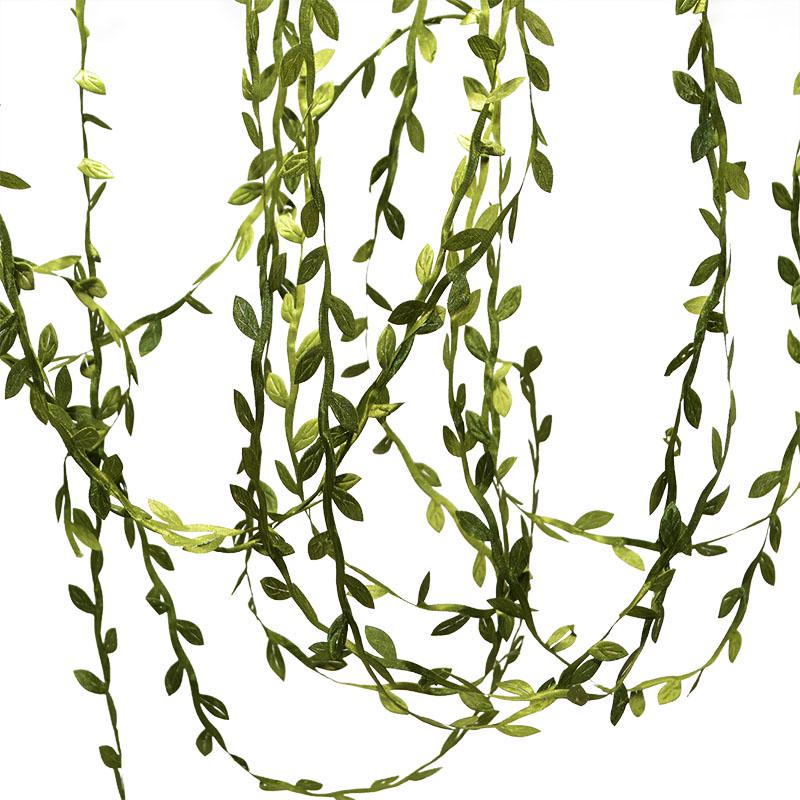 10 Meter Silk Leaf-Shaped Handmake Artificial Green Leaves For Wedding Decoration DIY Wreath Gift Scrapbooking Craft Fake Flower