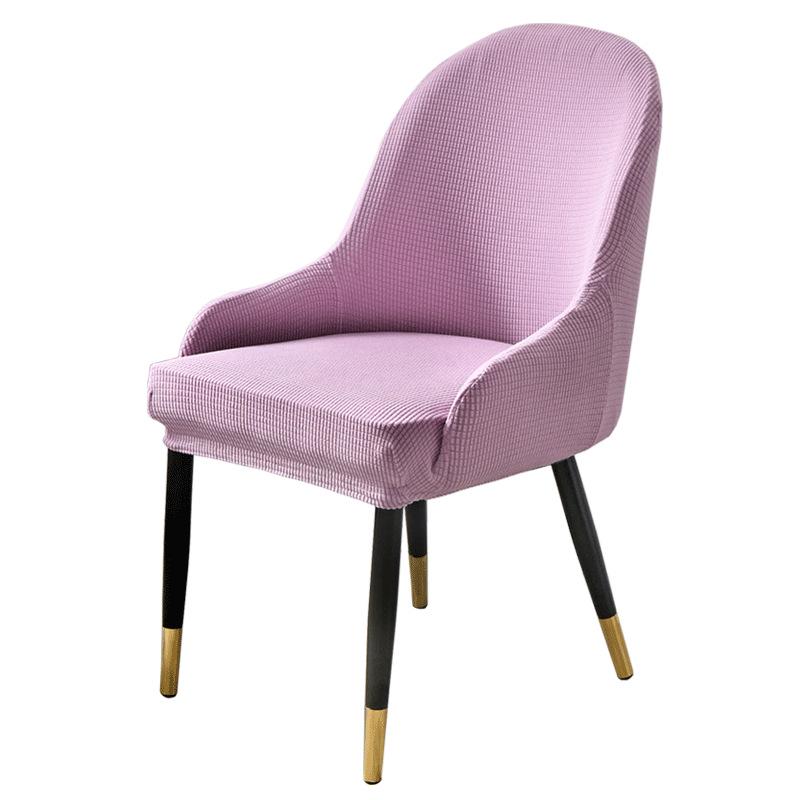 European Leather Dining Chair Cover with Curved Backrest, Thickened Universal Design for Household Chairs and Stools