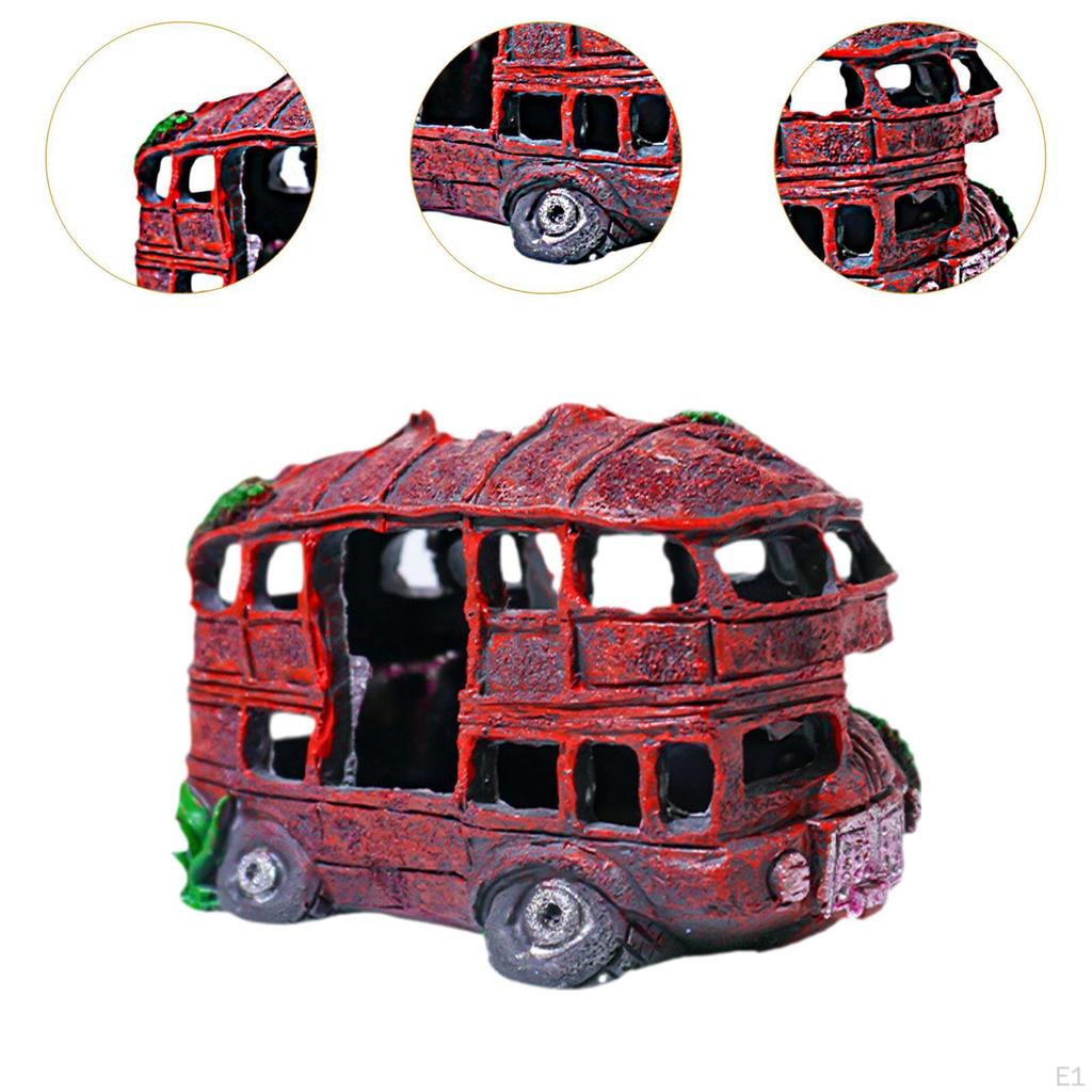 Aquarium Decoration Featuring Auto Wreck for Aquatic Habitat