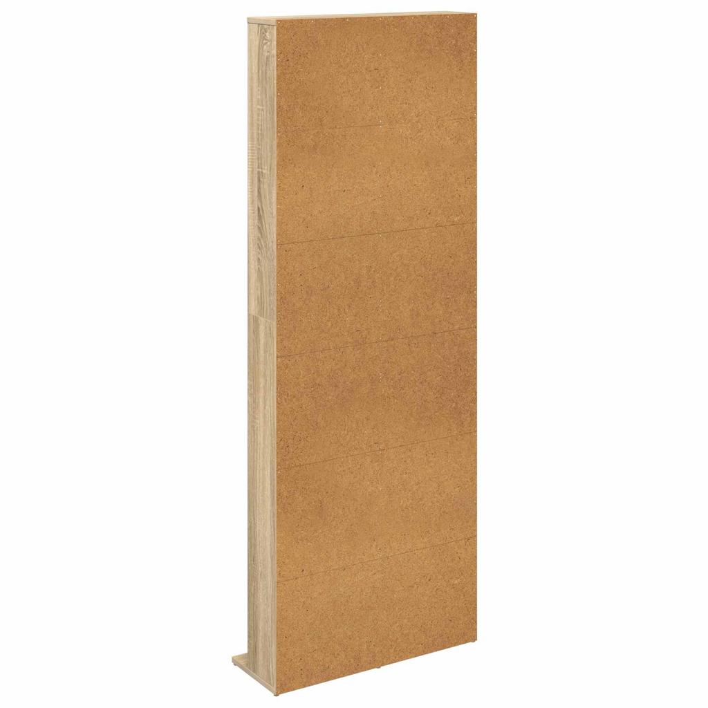CD Shelf Sonoma Oak 65 X 23.5 X 175 Cm Engineered Wood