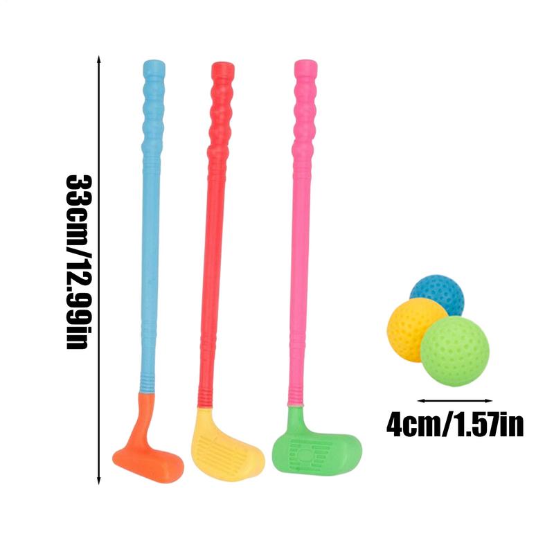 Kids Golf Clubs Toddler Outdoor Toys Golf Interactive Family Bonding Game for Backyard Garden Indoor Outdoor Preschool Sports